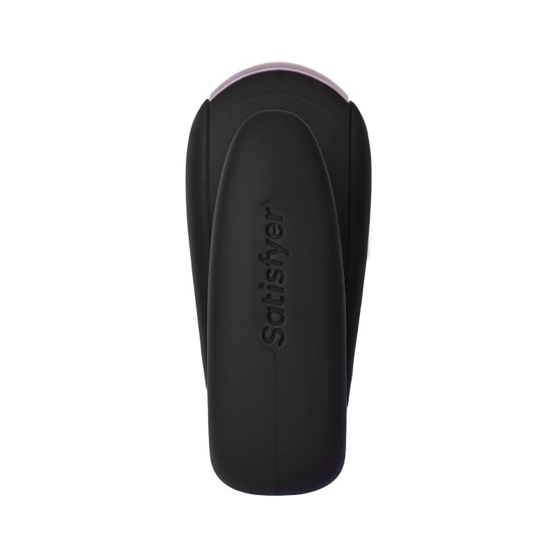 Стимулятор для пар Satisfyer Double Fun Connect App, с пультом ДУ, силикон, черный, 9 см
