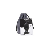 Анальная втулка TOYFA POPO Pleasure Cetus α, PVC, черная, 11,5 см, Ø 6,2 см