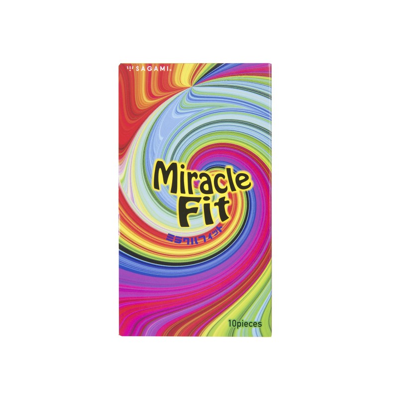 Презервативы Sagami, miracle fit, латекс, 18,5 см, 5,2 см, 10 шт.