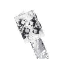 Нереалистичный мастурбатор TENGA Crysta Block, TPE, прозрачный, 15,5 см