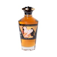 Масло массажное для тела Shunga «Карамельные поцелуи» (Caramel Kisses), разогревающее, 100 мл.