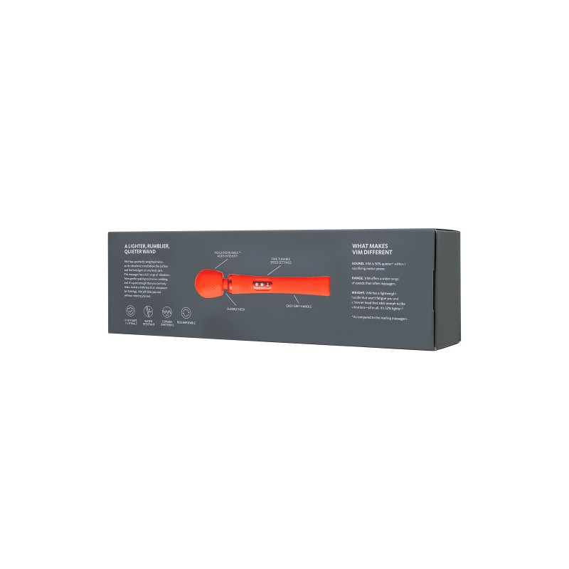 Изображение Fun Factory, Германия Вибромассажер Fun Factory VIM VIBRATING WAND, силикон, оранжевый, 31,3 см