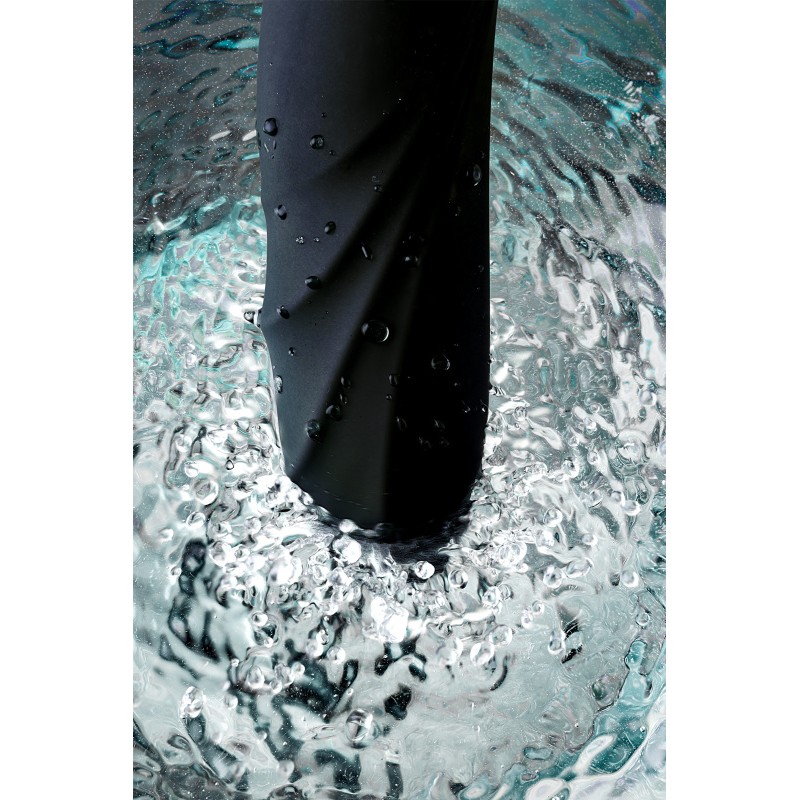 Нереалистичный вибратор WANAME D-SPLASH Storm, силикон, черный, 22,5 см