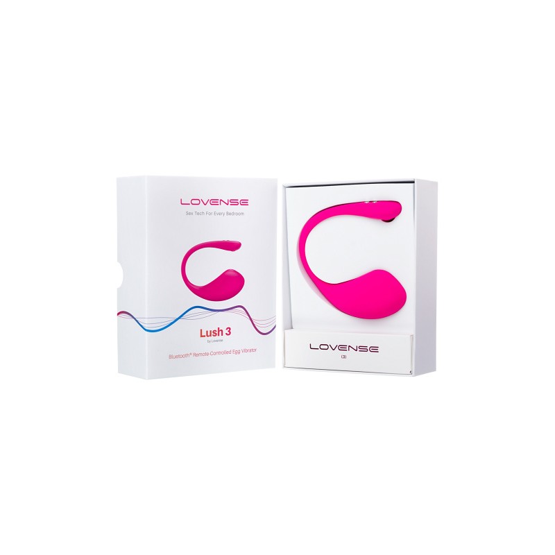 Виброяйцо LOVENSE Lush 3, силикон, розовый, 18 см