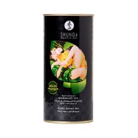 Масло массажное для тела Shunga «Экзотический зеленый чай» (Exotic Green Tea), разогревающее, 100мл.