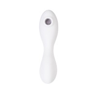 Вакуумный стимулятор клитора с вибрацией Satisfyer Curvy Trinity 5 Connect App, белый, 16,5 см