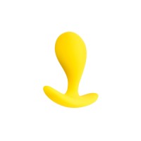 Анальная втулка ToDo by Toyfa Blob, силикон, желтая, 5,5 см, Ø 2,1 см