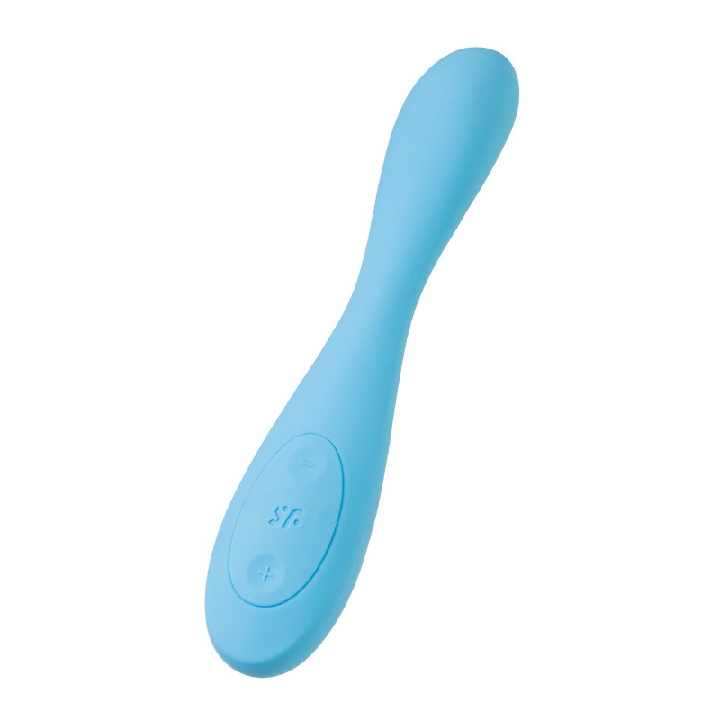 Стимулятор точки G с фиксацией формы Satisfyer G-Spot Flex 4+ Connect App, голубой, 19,5 см