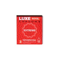 Презервативы Luxe, royal, extreme, 18 см, 5,2 см, 3 шт.