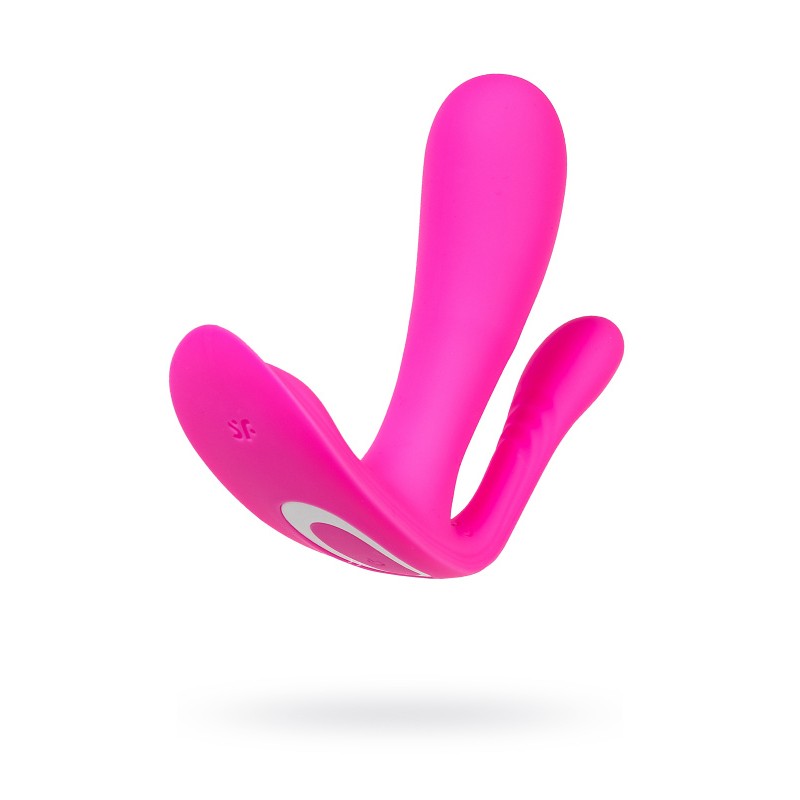 Вибратор для ношения с двойной стимуляцией Satisfyer Top Secret+ Connect App, розовый, 11 см