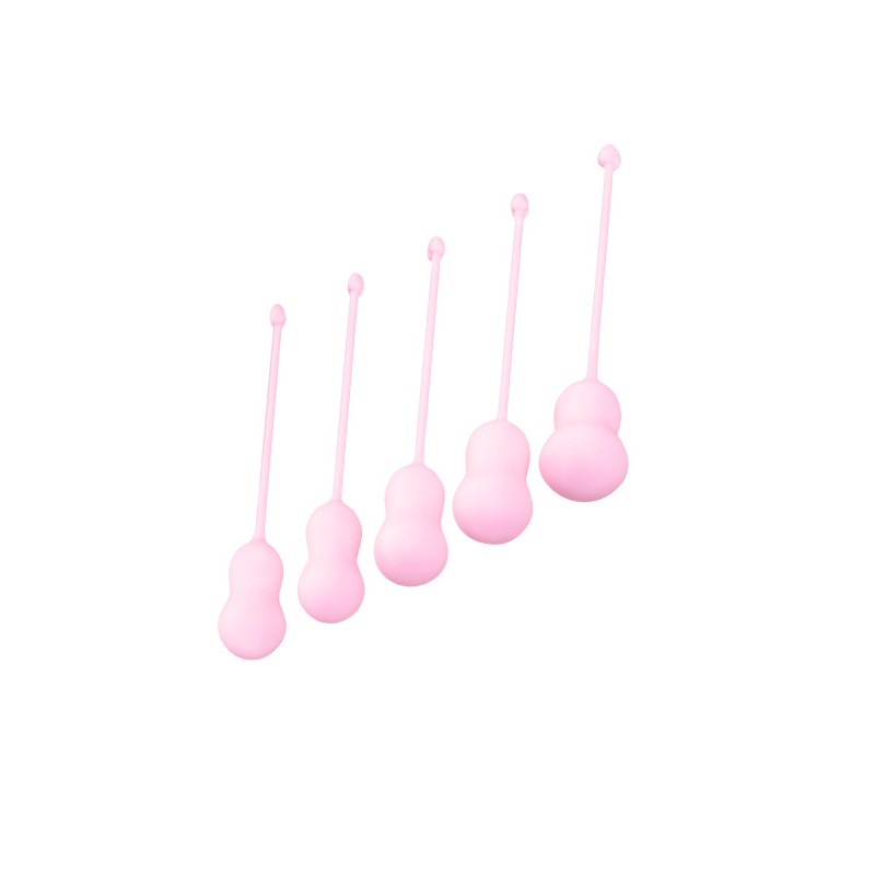 Набор вагинальных шариков Flovetta TULIPS, силикон, розовый, 5,3 см