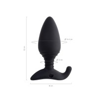 Анальная втулка LOVENSE Hush (L), силикон, черная, 12,1 см