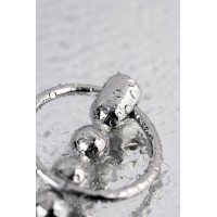 Уретральный плаг TOYFA Metal фигурный с кольцом в основании, серебряный