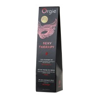 Комплект для сладких игр Orgie Lips (массажное масло для поцелуев, перо), клубника, 100 мл