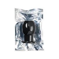Анальная втулка TOYFA Basic L, TPE, чёрная, 7,5 см