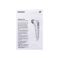 Вакуум-волновой бесконтактный стимулятор клитора Satisfyer Number Two, ABS пластик, белый, 17 см