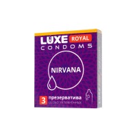 Презервативы Luxe, royal, nirvana, 18 см, 5,2 см, 3 шт.