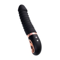 Нереалистичный вибратор WANAME D-SPLASH HURRICANE, силикон, черный, 22,5 см