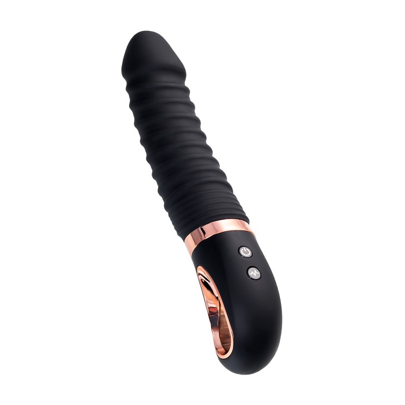 Нереалистичный вибратор WANAME D-SPLASH HURRICANE, силикон, черный, 22,5 см