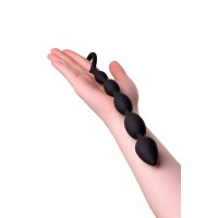 Анальная цепочка A-Toys by TOYFA Dang, силикон, черный, 27,6 см