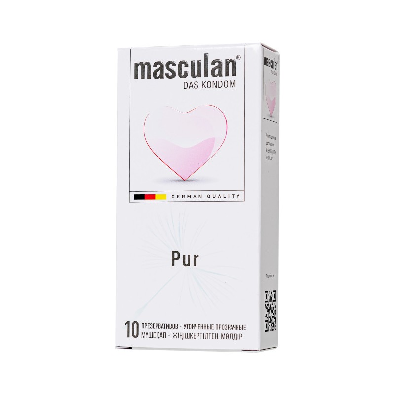 Презервативы masculan  Pur № 10 утонченные, 18,5 см, 5.3 см, 10 шт.