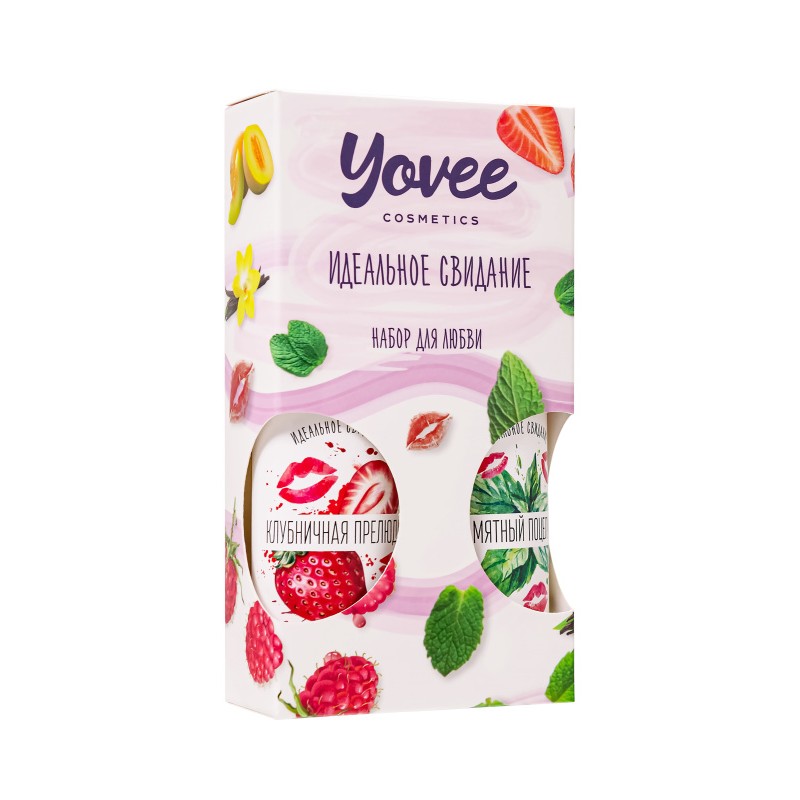 Набор гелей-смазок Yovee для любви (721003+721005), вкусовые (клубника+мята), 2х100 мл