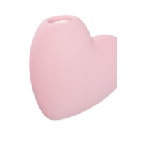 Вакуум-волновой стимулятор клитора с вибрацией Satisfyer Cutie Heart, силикон, розовый, 7,7 см