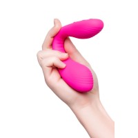 Многофункциональный стимулятор для пар LOVENSE Quake (Dolce), силикон, розовый, 20 см