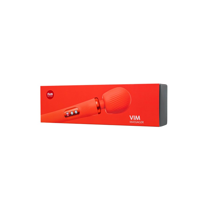 Изображение Fun Factory, Германия Вибромассажер Fun Factory VIM VIBRATING WAND, силикон, оранжевый, 31,3 см