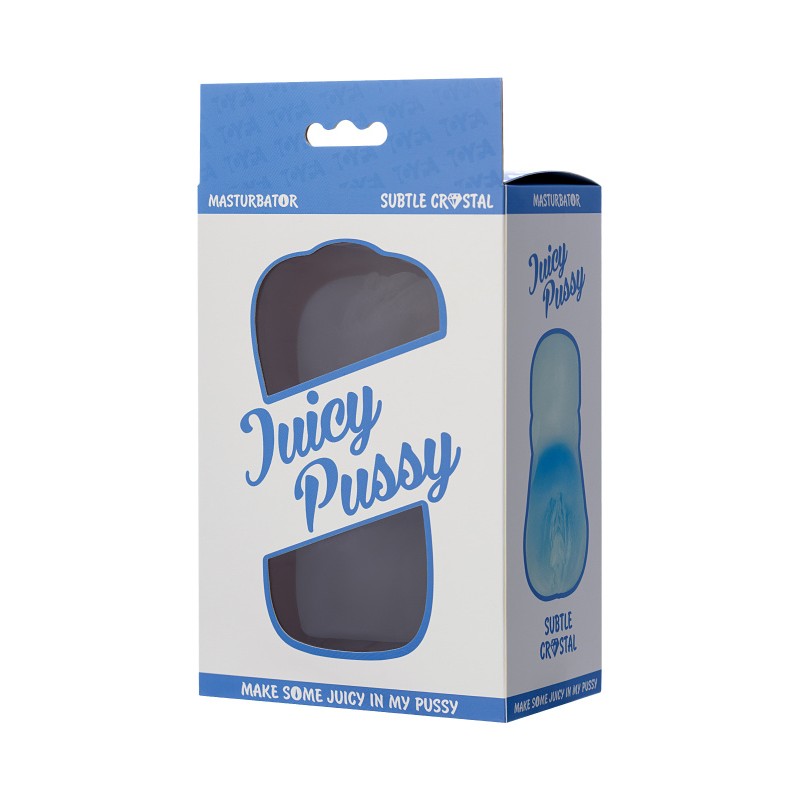 Мастурбатор реалистичный TOYFA Juicy Pussy Subtle Crystal, TPE, 14,5 см