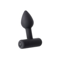 Анальная втулка Erotist SHAFT, силикон, черный, 6,9 см