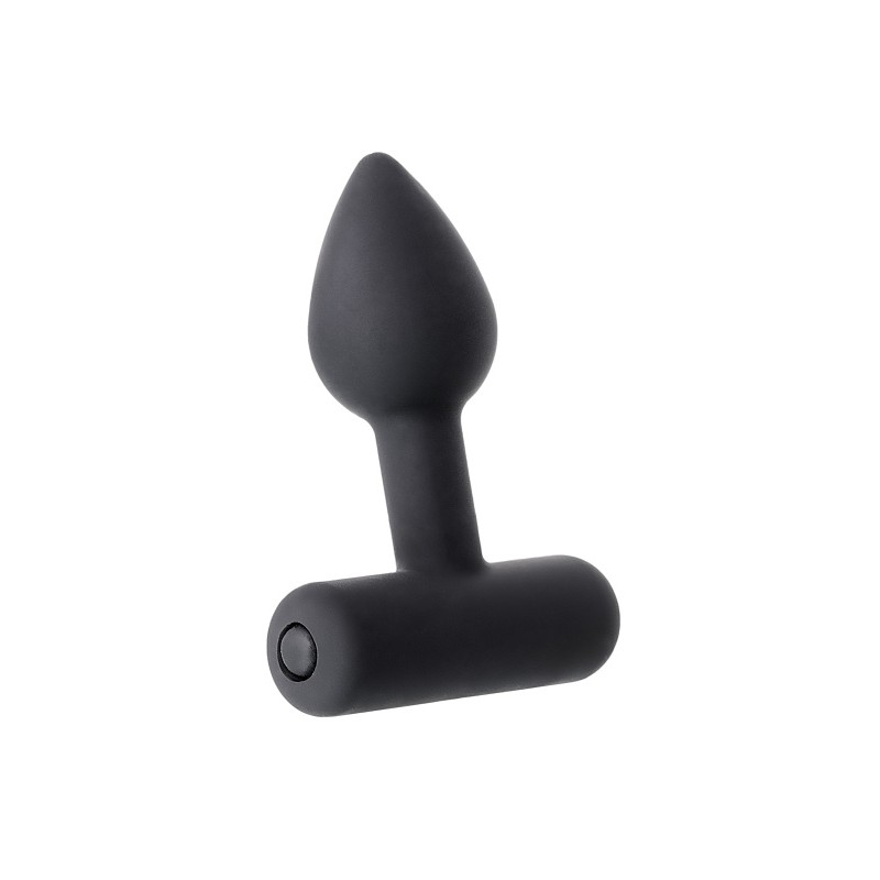Анальная втулка Erotist SHAFT, силикон, черный, 6,9 см