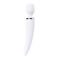Нереалистичный вибратор Satisfyer Wand-er Woman, ABS пластик, белый, 34 см
