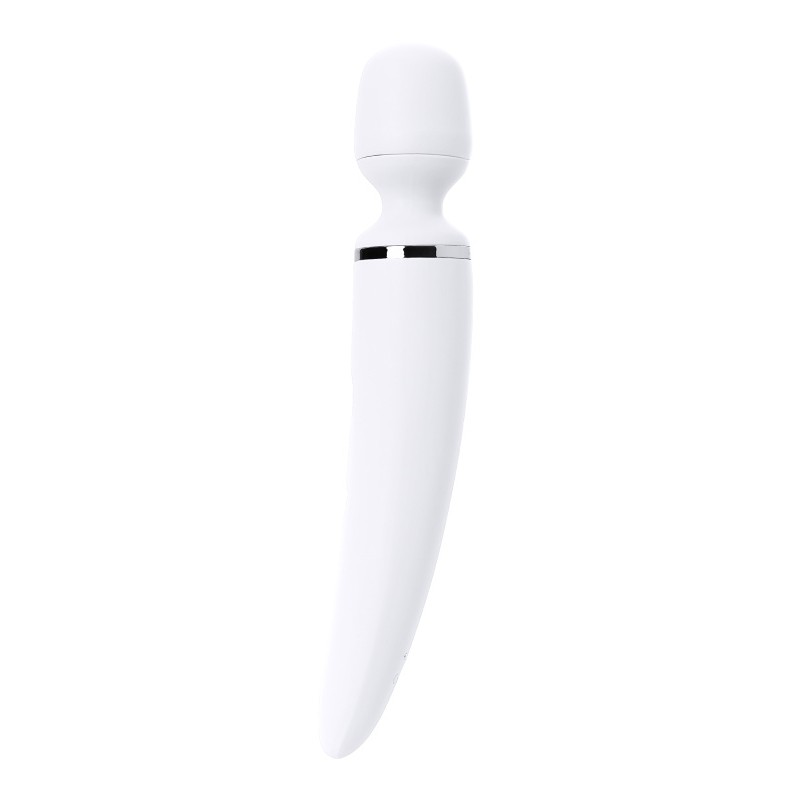 Нереалистичный вибратор Satisfyer Wand-er Woman, ABS пластик, белый, 34 см