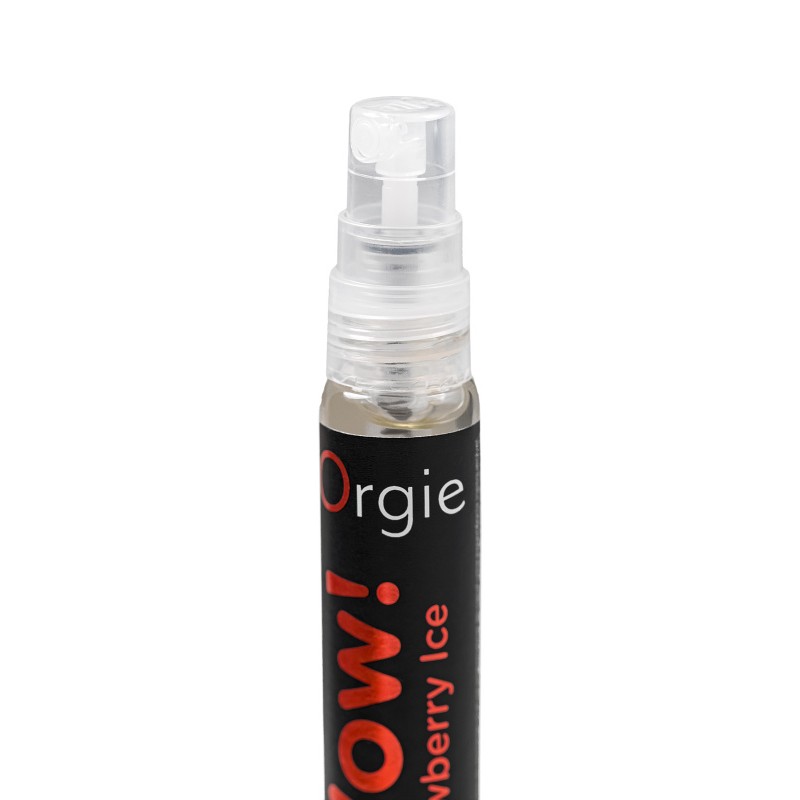Оральный спрей с охлаждающим эффектом Orgie WOW! STRAWBERRY ICE Blowjob Spray, клубника, 10 мл
