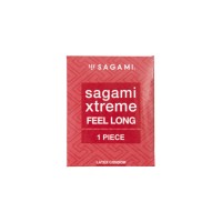 Презервативы Sagami, xtreme, feel long, латекс, 19 см, 5,2 см, 1 шт.
