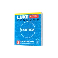 Презервативы Luxe, royal, exotica, 18 см, 5,2 см, 3 шт.