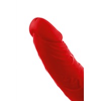 Насадка на пенис для двойного проникновения Black&Red by TOYFA , силикон, красный, 16,5 см