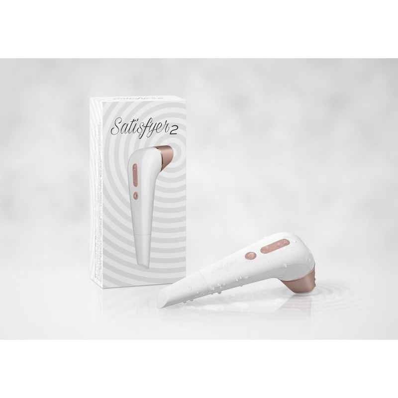 Вакуум-волновой бесконтактный стимулятор клитора Satisfyer Number Two, ABS пластик, белый, 17 см