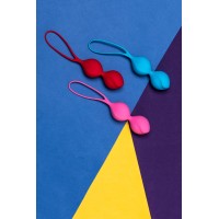 Набор вагинальных шариков Satisfyer Balls C03 Double, силикон, ассорти, Ø 3 см.