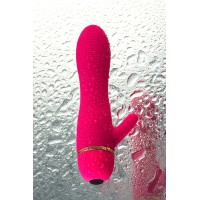 Вибратор A-Toys by TOYFA с клиторальным стимулятором, силикон, розовый, 15 см