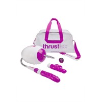 Секс-машина LoveMachines Thrustick с двумя насадками, ABS пластик, белая, 35 см