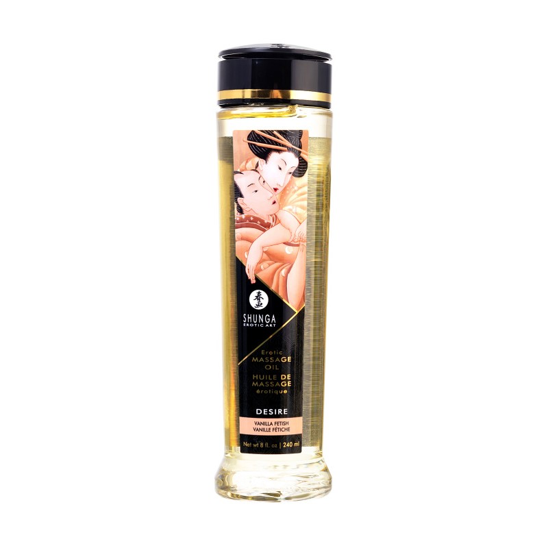 Масло массажное для тела Shunga «Желание. Ванильный фетиш» (Desire. Vanilla Fetish), 240 мл.