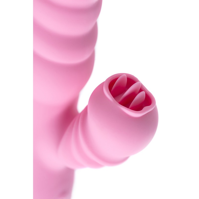 Вибратор JOS Lixy, с функцией Up&Down, силикон, розовый, 23 см