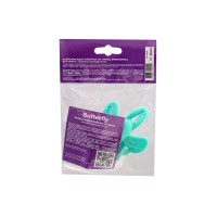 Вибронасадка-бабочка на палец Eromantica Butterfly, силикон, мятная, 10 см