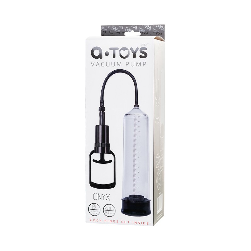 Помпа для пениса A-Toys by TOYFA Onyx, PVC, прозрачный, 23,5 см