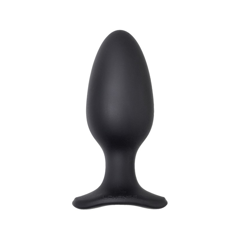Анальная втулка LOVENSE Hush 2 (L), силикон, черная, 12,1 см