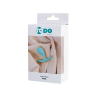 Анальная втулка ToDo by Toyfa Blob, силикон, голубая, 5,5 см, Ø 2,1 см