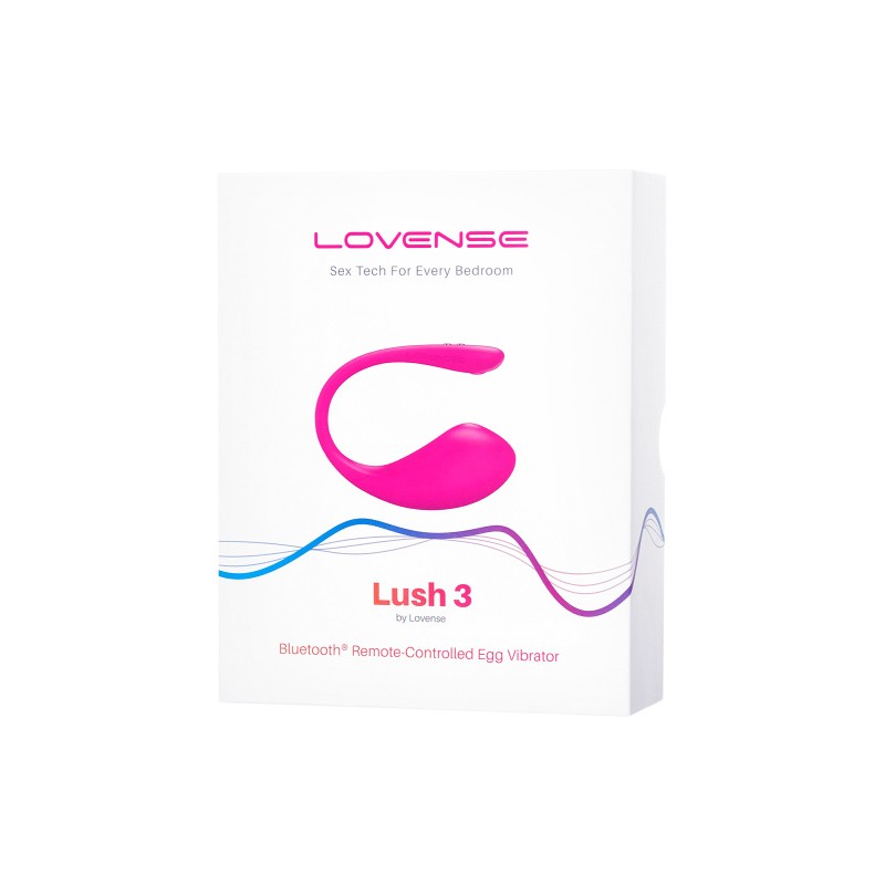 Виброяйцо LOVENSE Lush 3, силикон, розовый, 18 см