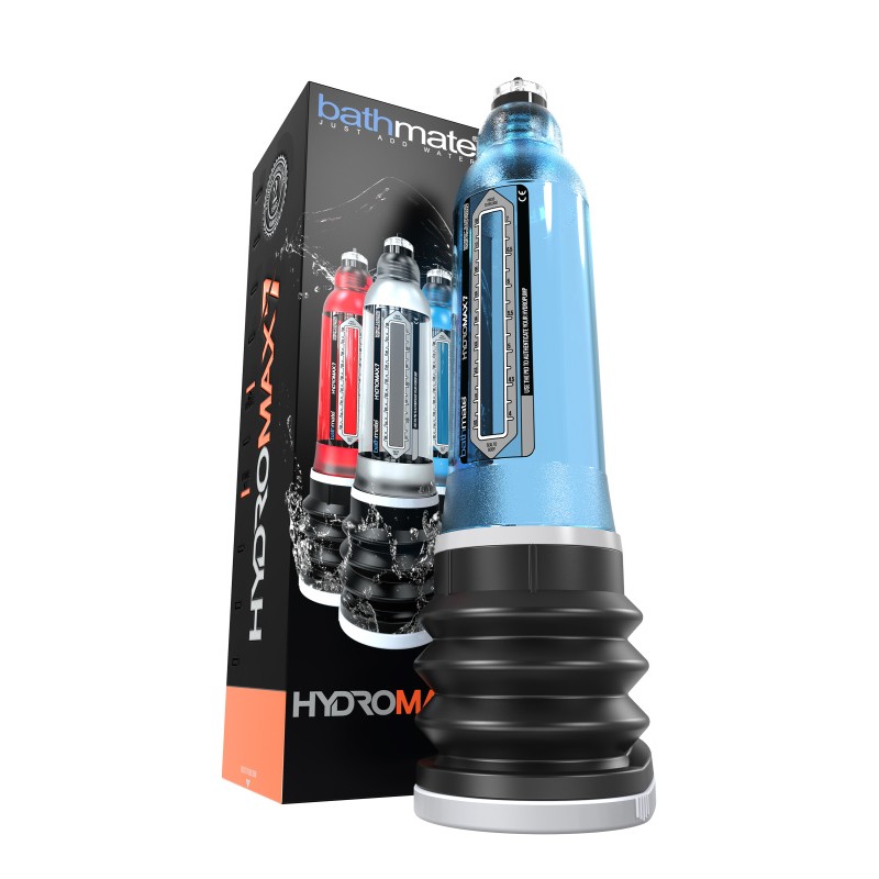 Гидропомпа Bathmate HYDROMAX7, ABS пластик, голубая, 30 см (аналог Hydromax X30)